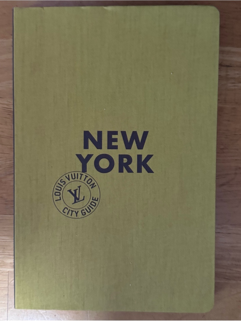 Louis Vuitton New York Guide - Olive Green with Navy Text